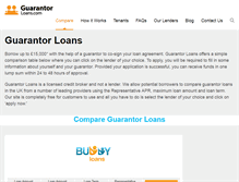 Tablet Screenshot of guarantorloans.com